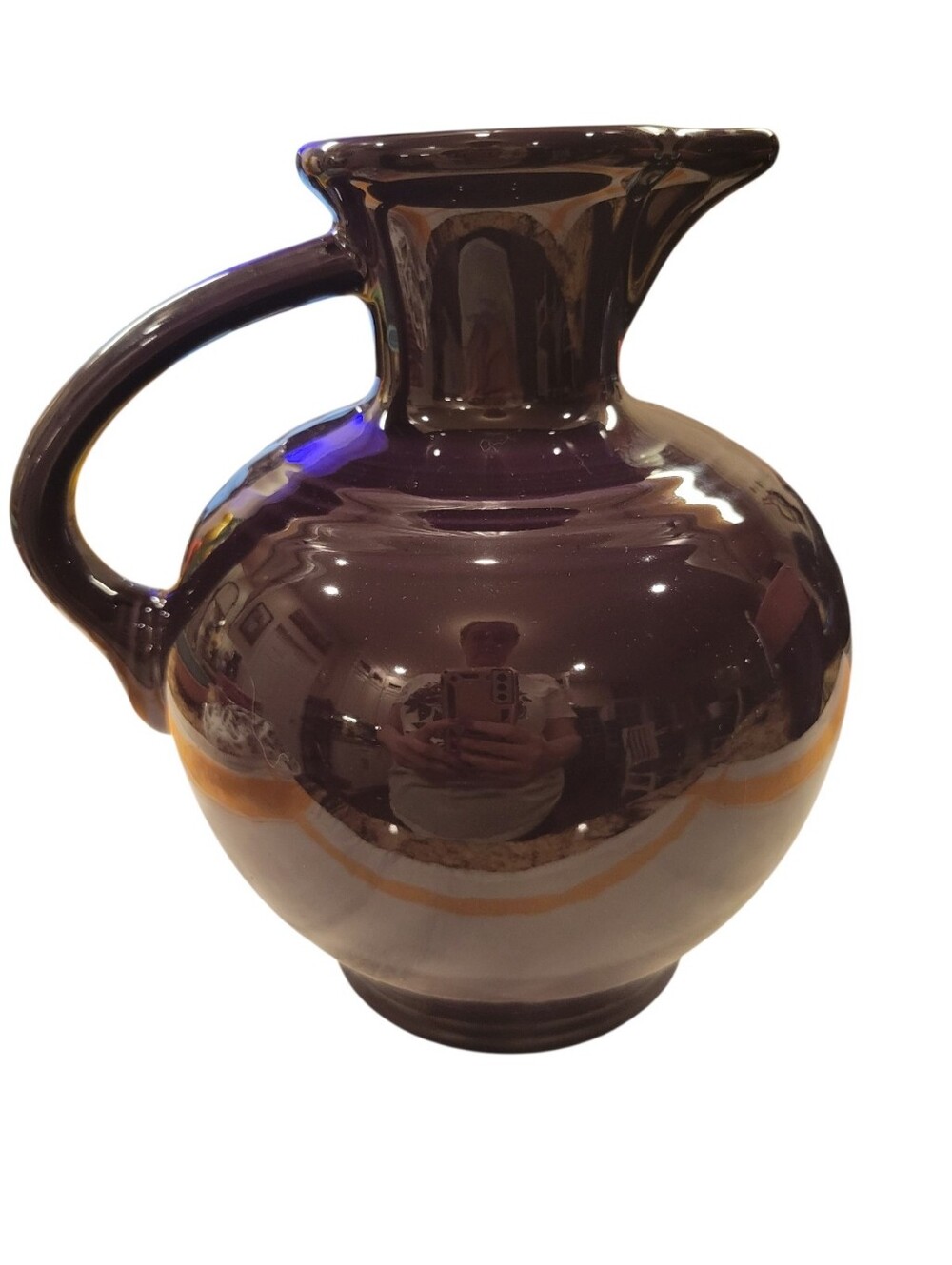 Fiesta Plum Carafe Pitcher Fiestaware Barware w/ Flaws